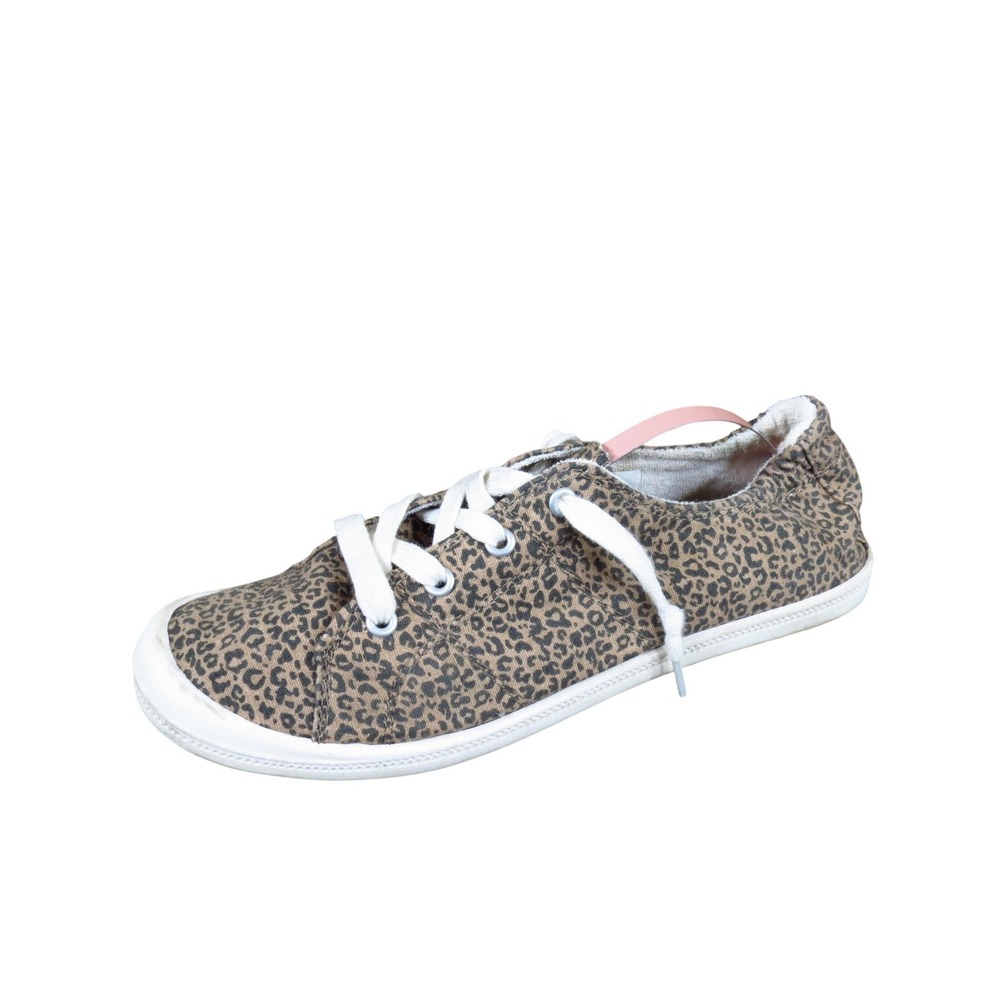 Mad Love Lennie Womens Fashion Sneaker Size 9 Daily Wear Leopard Print Canvas